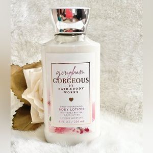 NWT BATH& BODY WORKS GINGHAM GORGEOUS BODY LOTION WITH SHEA BUTTER & Coconut Oil